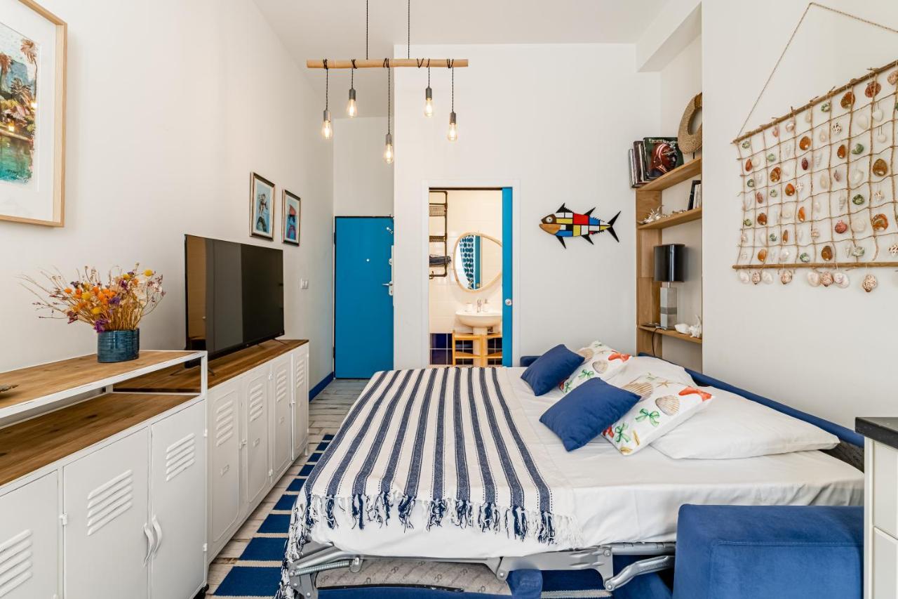 Studio Shell 26M2, 120M Vieux-Port, Clim, Wifi, Acces Autonome Avec Code Marsella Exterior foto